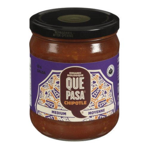 Que Pasa - Organic Chipotle Salsa Medium