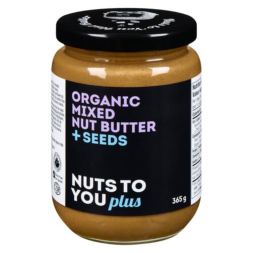 Nuts To You - Organic Mixed Nut Butter + Seeds