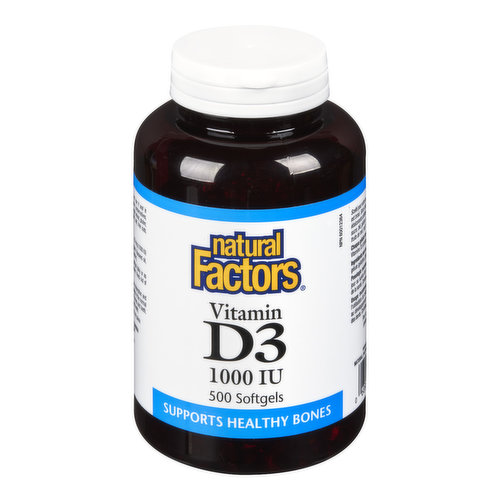 Natural Factors - Sun Vitamin D3 1000IU
