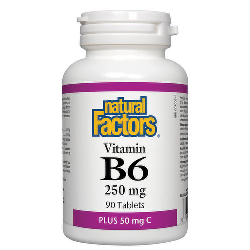 Natural Factors - Vitamin B6 250mg + Vitamin C