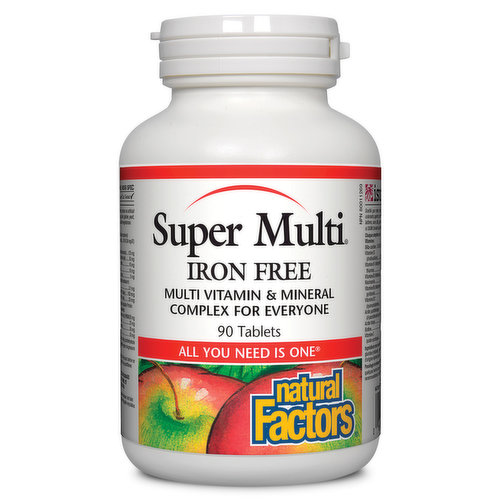 Natural Factors - Super Multi Plus Iron Free
