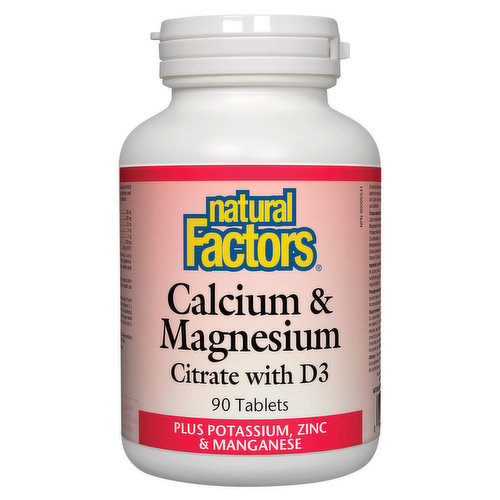 Natural Factors - Calcium & Magnesium Citrate + Vitamin D3