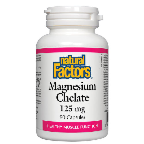 Natural Factors - Magnesium Chelate 125mg