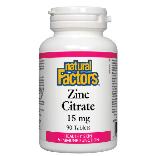 Natural Factors - Zinc 15mg