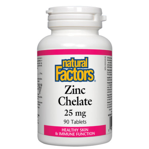 Natural Factors - Zinc Chelate 25mg