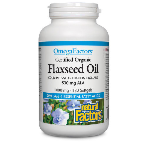 Natural Factors - OmegaFactors Flaxseed Oil 1000mg