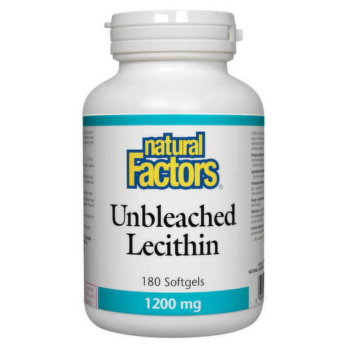 Natural Factors - Lecithin Unbleached 1200mg