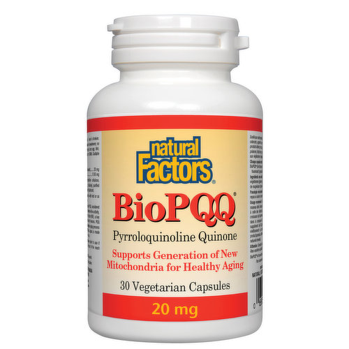 Natural Factors - Bio PQQ Pyrroloquinoline Quinone 20mg