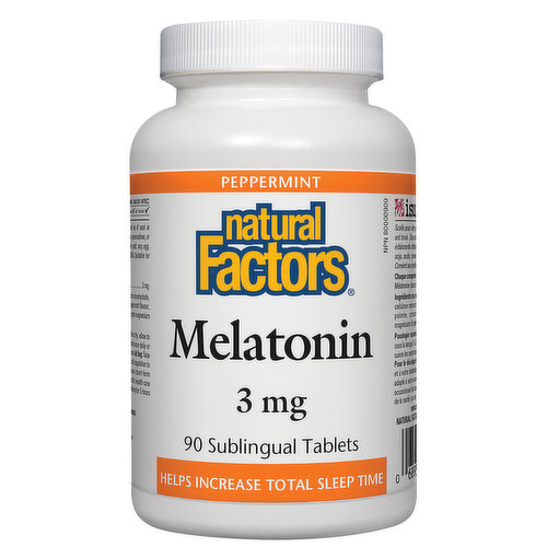 Natural Factors - Melatonin 3mg Sublingual