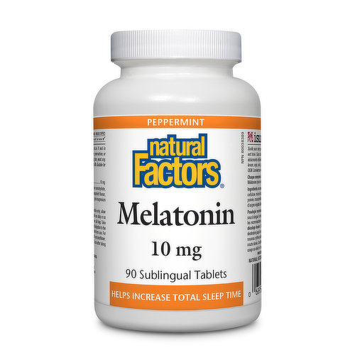 Natural Factors - Melatonin 10mg Sublingual