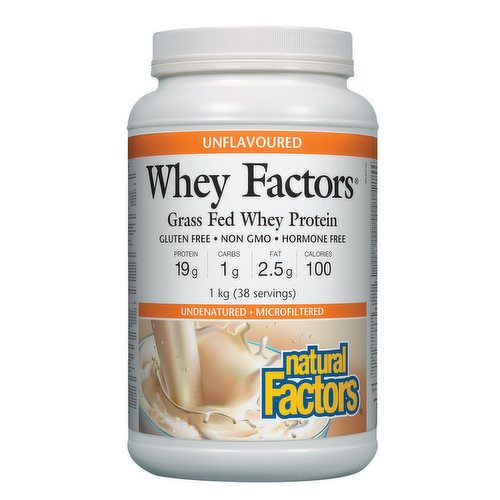 Natural Factors - Whey Factors Whey Protein Unflavoured