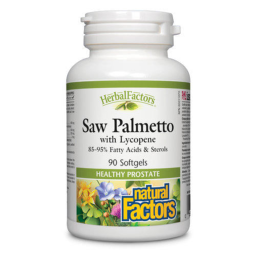 Natural Factors - HerbalFactors Saw Palmetto with Lycopene