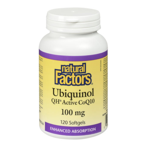 Natural Factors - Ubiquinol Active CoQ10 100mg