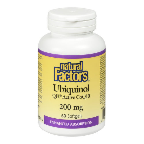 Natural Factors - Ubiquinol Active CoQ10 200mg
