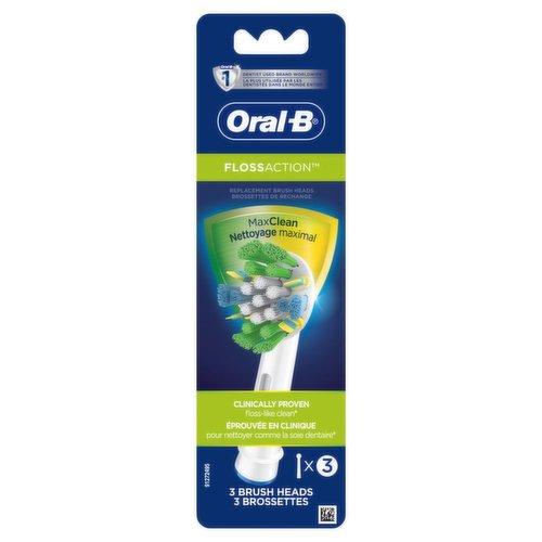 Oral B - FlossAction Replacement Brush Heads