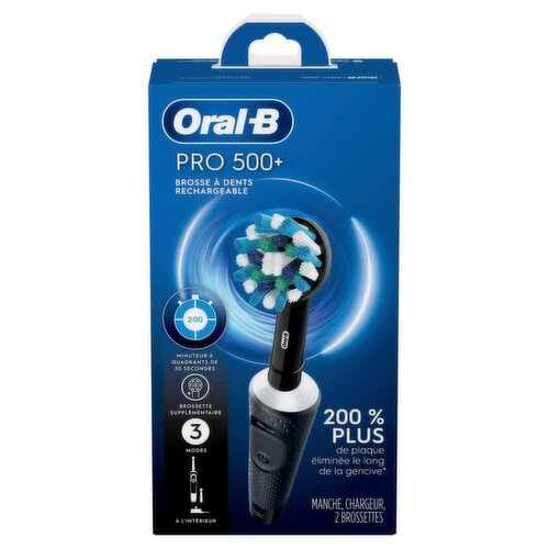 Oral B - Pro 500 Rchrg Black Toothbrush