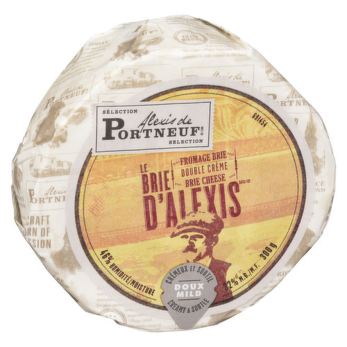 Alexis de PORTNEUF - Le Brie D'Alexis Double Cream  Brie Cheese - Mild