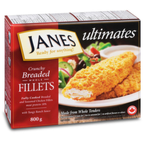 Janes Ultimates Breaded Chicken Fillets