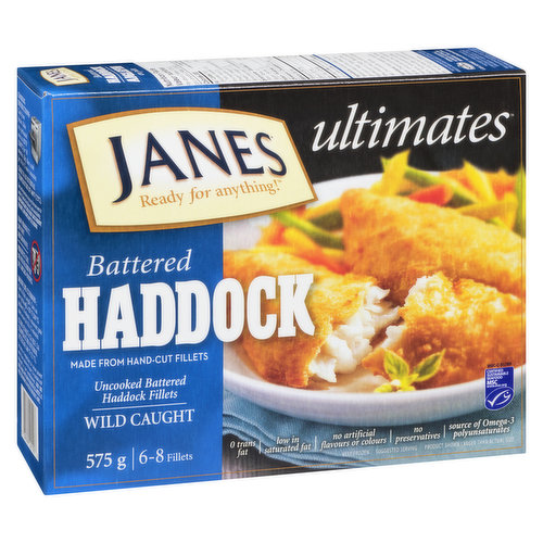 Janes - Haddock Battered Fillets - Genuine Scottish