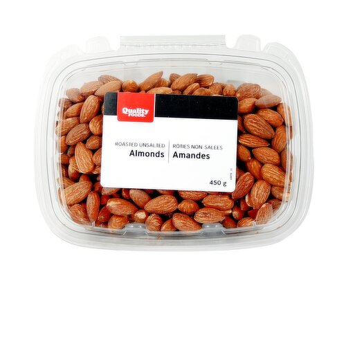 Quality Foods - Roasted Unsalted Almonds