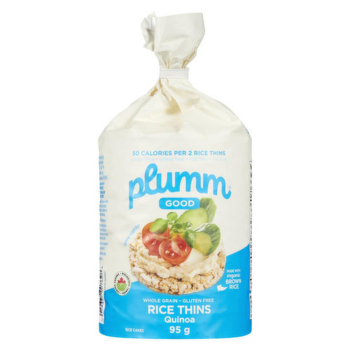 Plumm Good - Rice Thins Quinoa Unsalted