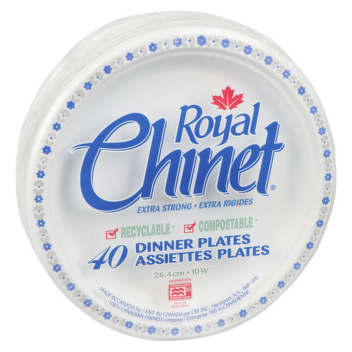 Royal Chinet - Dinner Plates