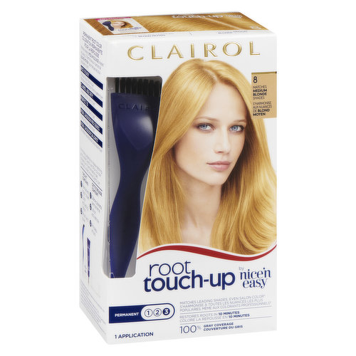 Clairol - Root Touch-up - 8 Medium Blonde