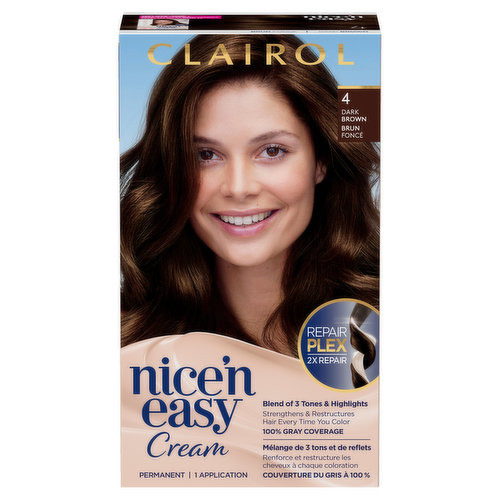 Clairol - Nice n Easy - 4 Dark Brown