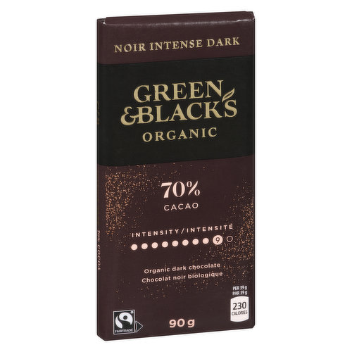GREEN & BLACK'S - Organic Dark Chocolate - 70% Cacao