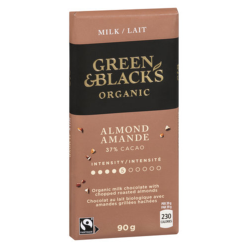 GREEN & BLACK'S - Organic Milk Chocolate - Almond