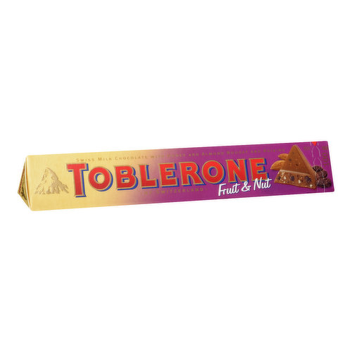 Toblerone Chocolate Milk, Coconut, White, Fruit & Nut, Dark Tiny