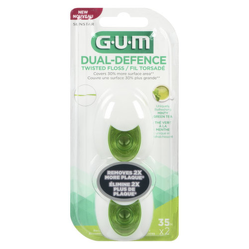 GUM - Dual Defence Twisted Floss