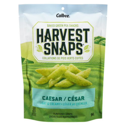 Harvest Snaps - Green Pea Snack Crisps - Caesar