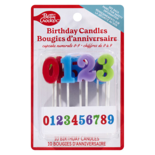 Betty Crocker - Numbers 0-9 Candles