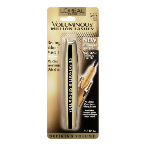 L'Oreal - Voluminous Million Lashes Mascara - Black