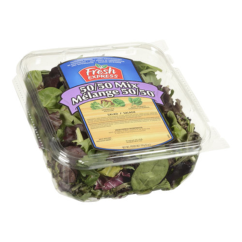 Spring Mix & Baby Spinach. Thoroughly Washed, Ready to Eat. No Preservatives.