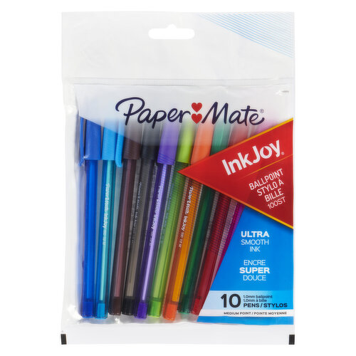 Papermate - InkJoy 100ST Ballpoint Pen, Medium - Assorted - Save-On-Foods