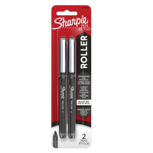 Sharpie - Sharpie Roller Ball Pens .5mm Black