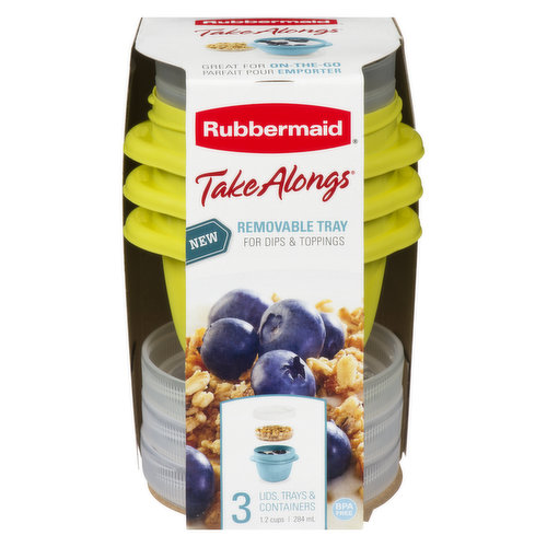 Save on Rubbermaid Take Alongs Twist & Seal Containers + Trays +