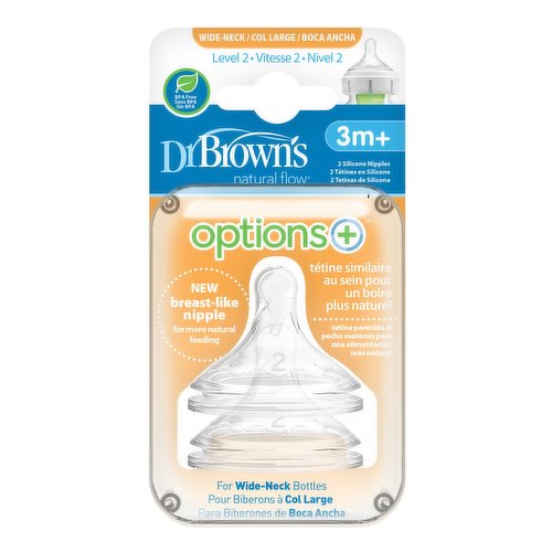 Dr Brown's - Bottle Nipple - Level 2 3m+