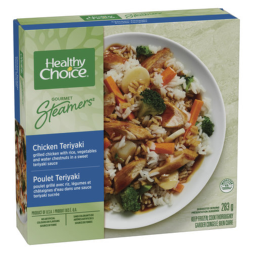 Healthy Choice Gourmet Steamers Chicken Teriyaki Frozen Meal   00072655001770 