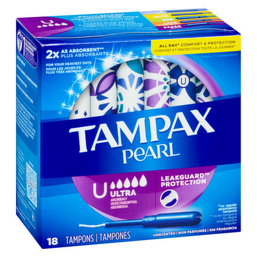 Tampax - Pearl Ultra, Unscented - PriceSmart Foods