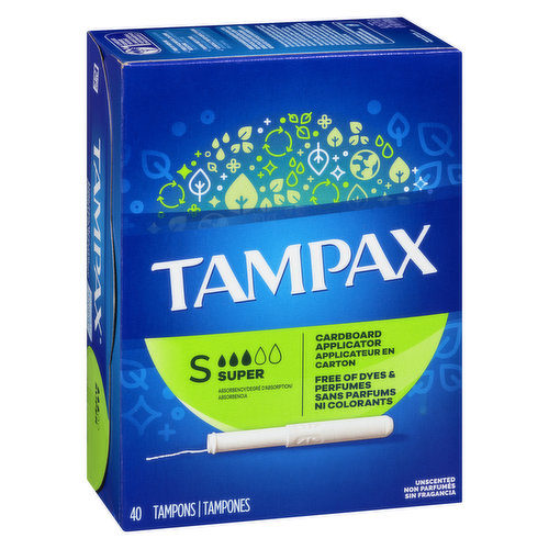 Tampax Tampons Super Unscented