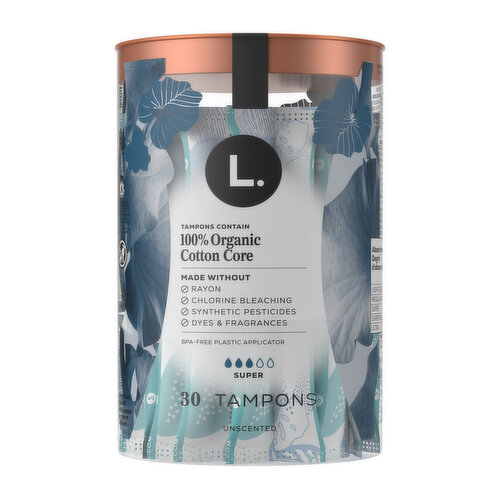 L. - Organic Cotton Tampons, Original Super