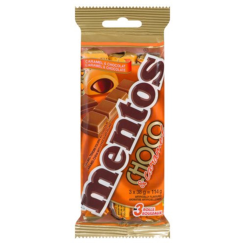 Mentos - Candy - Choco & Caramel 3pk