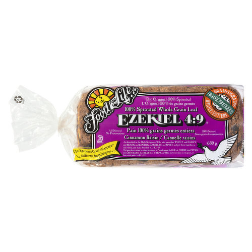 Food For Life - Ezekiel Bread Cinnamon Raisin Sprouted Whole Grain