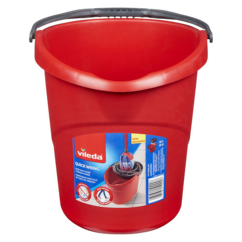 Wring your mop perfectly with minimal effort. 10 L graduated elongated oval-shaped bucket. Designed specifically for the Super Twist mop, but also a great choice for other Vileda string mops.