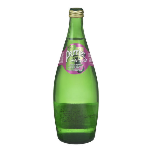 Limited Edition Andy Warhol Bottle. Carbonation comes from a naturally occurring source found deep beneath the spring