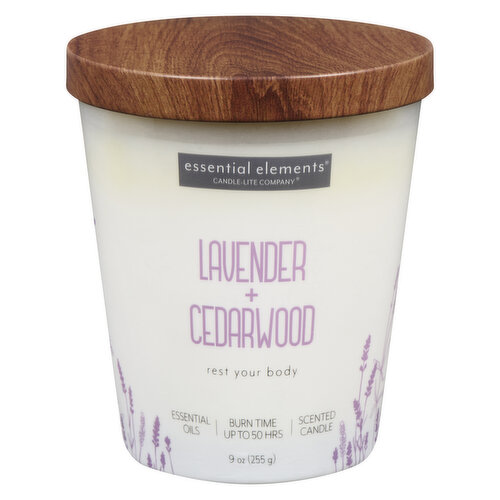 Candle-Lite - Lavender & Cedarwood Candle Jar