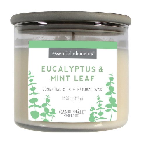 Candle-Lite - Eucalyptus & Mint Leaf Candle Jar